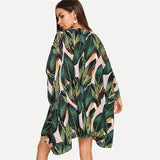 Tropical Jungle Leaf Print Blouses - SUMMER COLLECTION