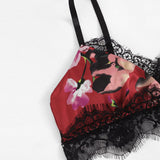 Short Floral Bra and Briefs Set - SUMMER COLLECTION