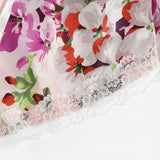 Short Floral Bra and Briefs Set - SUMMER COLLECTION