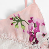 Short Floral Bra and Briefs Set - SUMMER COLLECTION