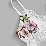 Short Floral Bra and Briefs Set - SUMMER COLLECTION