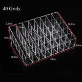 Clear Plastic Lip Stick Holder (40 Slots) - SUMMER COLLECTION