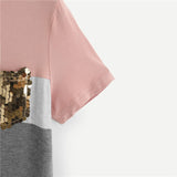 Colour Block Sequin Top - SUMMER COLLECTION