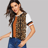 Leopard Panel T shirt - SUMMER COLLECTION