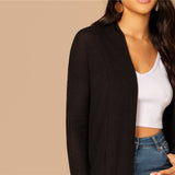 Black Plain Cardigan - SUMMER COLLECTION