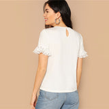 White Cutout Top - SUMMER COLLECTION