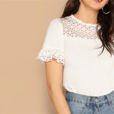 White Cutout Top - SUMMER COLLECTION