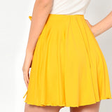 Yellow Overlap Skirts - SUMMER COLLECTION