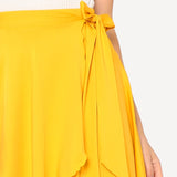 Yellow Overlap Skirts - SUMMER COLLECTION