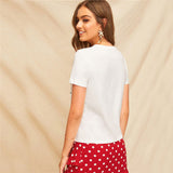 White Graphic Print Top - SUMMER COLLECTION