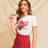 White Graphic Print Top - SUMMER COLLECTION