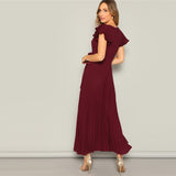 Burgundy Maxi Dress - SUMMER COLLECTION
