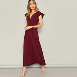 Burgundy Maxi Dress - SUMMER COLLECTION