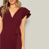 Burgundy Maxi Dress - SUMMER COLLECTION