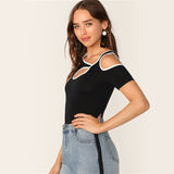 Black Cutout Top - SUMMER COLLECTION