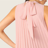 Pink Pleated Summer Dress - SUMMER COLLECTION