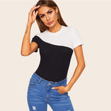 Colour Block Short Sleeve Top - SUMMER COLLECTION