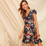 Floral Print Summer Dress - SUMMER COLLECTION