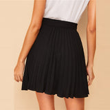 Black Loose Pleated Skirt - SUMMER COLLECTION