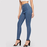 Denim Stretchy  Skinny Jeans - SUMMER COLLECTION