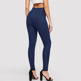 Denim Stretchy  Skinny Jeans - SUMMER COLLECTION