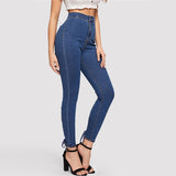 Womens Crisscross Lace Skinny Jeans - SUMMER COLLECTION