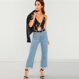 Black Plunging Bodysuit - SUMMER COLLECTION