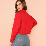 Red Button Up Jacket - SUMMER COLLECTION