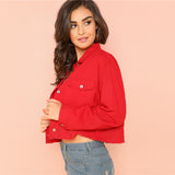 Red Button Up Jacket - SUMMER COLLECTION