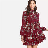 Long Sleeve Floral Dress - SUMMER COLLECTION
