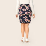 Floral Print High Waist Skirt - SUMMER COLLECTION