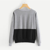 Black & Grey Sweatshirt with Gold Sequins - SUMMER COLLECTION
