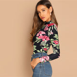 Floral Print Long Sleeve Top - SUMMER COLLECTION